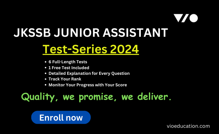 JKSSB Junior Assistant Test Series 2024